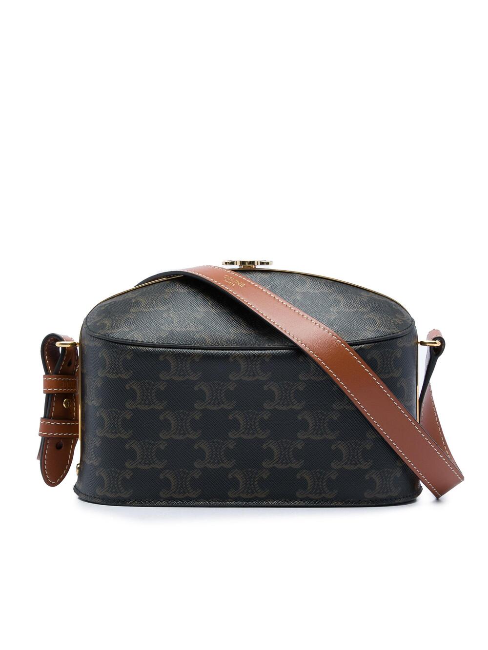 Celine Lunch Box Bag Triomphe Coated #375959C19B